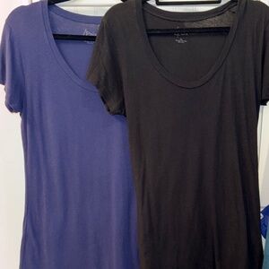 4Paix Short Sleeve Scoopneck Top Set of 2 NORDSTROM XL NWOT